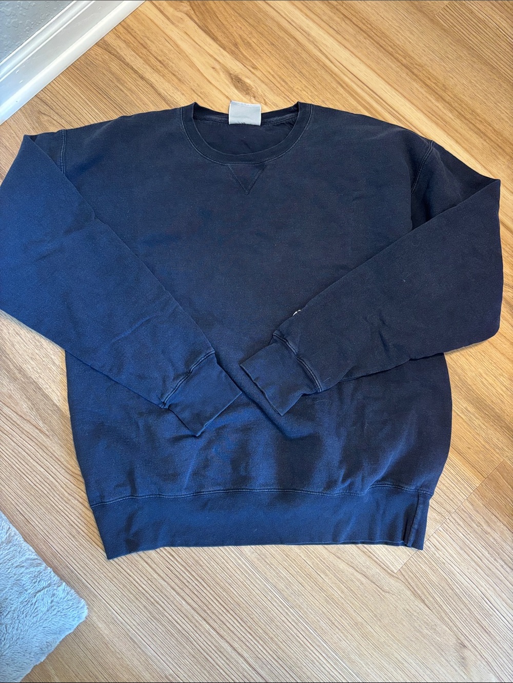 Oversized Navy Champion Crewneck Sweatshirt